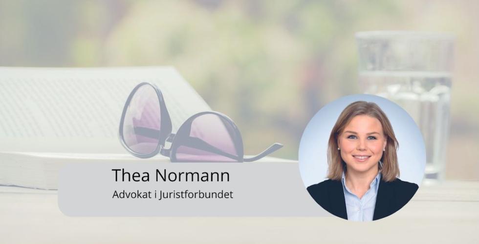 Thea Normann (Foto: Juristforbundet/Pixabay)